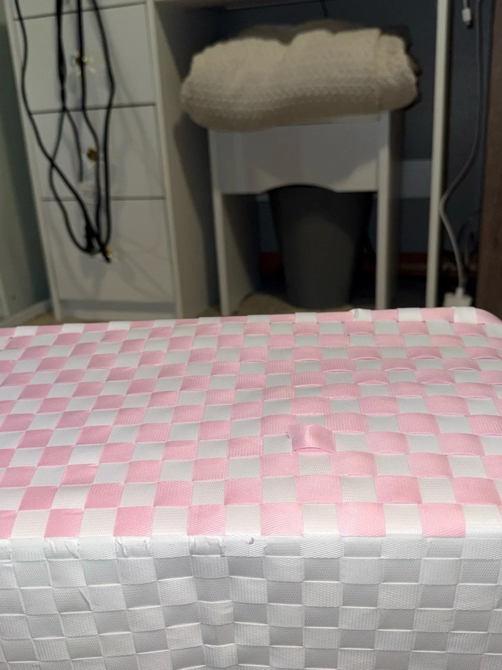 Pink Woven Storage Baskets - Home Accents